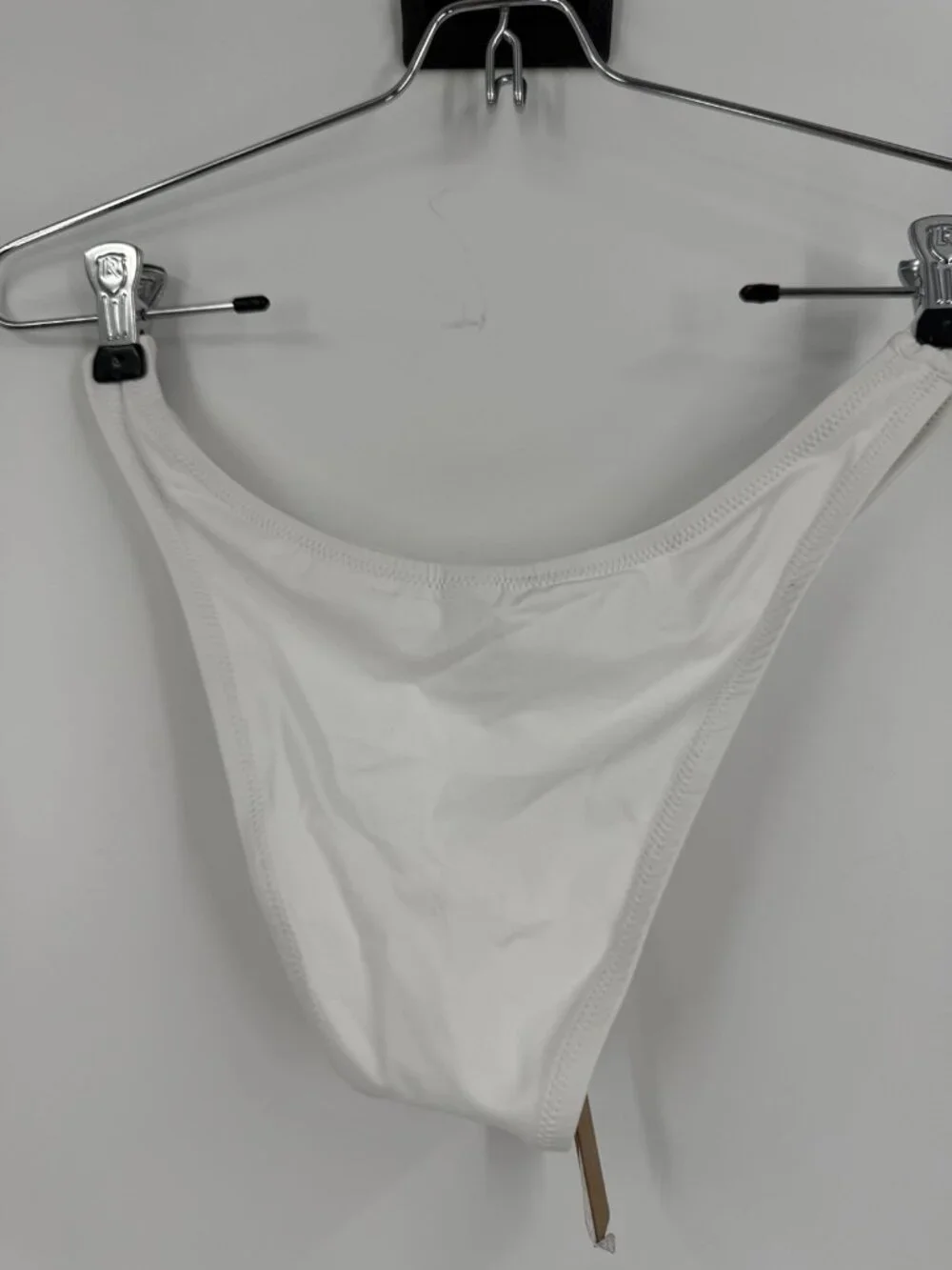 Skims Recycled Swim Cheeky Tanga Bikini Bottom White Size Small